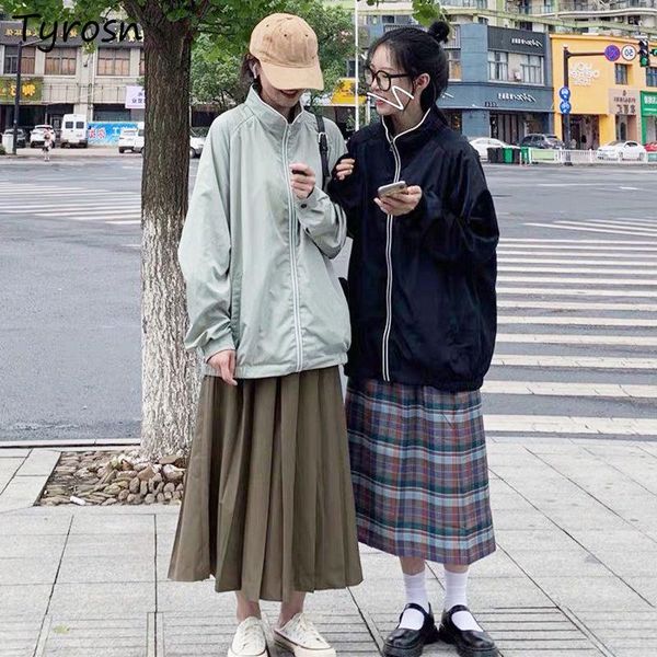 women's jackets women basic stand collar spring autumn long sleeve zipper up all-match students outwear fashion streetwear leisure, Black;brown
women's jackets women basic stand collar spring autumn long sleeve zipper up all-match students outwear fashion streetwear leisure, Black;brown