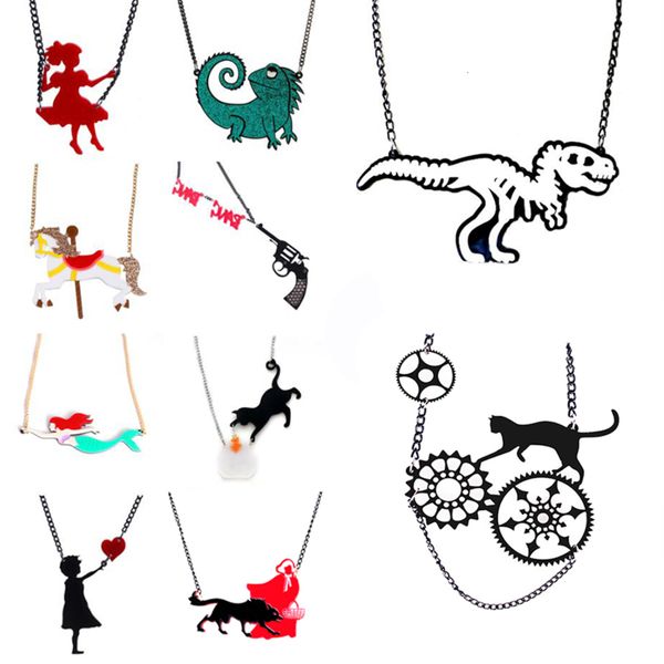 necklaces women men acrylic party fashion punk cartoon gifts eye-catching night club hip hop flower dinosaur, Silver
necklaces women men acrylic party fashion punk cartoon gifts eye-catching night club hip hop flower dinosaur, Silver
