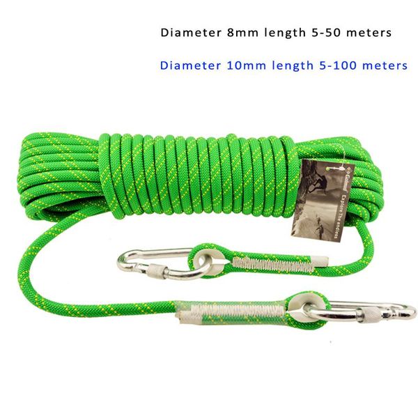 climbing cord diameter 10mm 20kn outdoor equipment accessories paracord safety rope with 2pcs buckle
climbing cord diameter 10mm 20kn outdoor equipment accessories paracord safety rope with 2pcs buckle