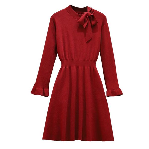 casual dresses bow black red knitted long sweater korean style oversized party vintage women's dress for christmas clothes long-sleeve, Black;gray
casual dresses bow black red knitted long sweater korean style oversized party vintage women's dress for christmas clothes long-sleeve, Black;gray
