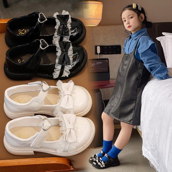 flat shoes children leather baby princess flats breathable performance moccasins toddler student girls dress dance 03a, Black;grey 
flat shoes children leather baby princess flats breathable performance moccasins toddler student girls dress dance 03a, Black;grey