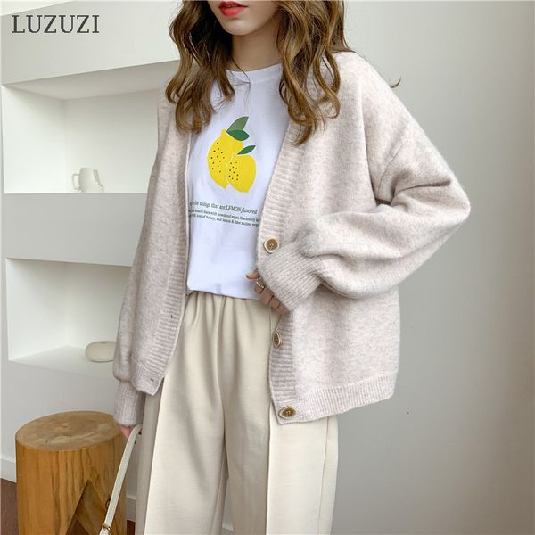 2021 new autumn winter female cardigan v neck knitted oversized sweater women girls vintage sweaters outwear korean chic 452y, White;black
2021 new autumn winter female cardigan v neck knitted oversized sweater women girls vintage sweaters outwear korean chic 452y, White;black