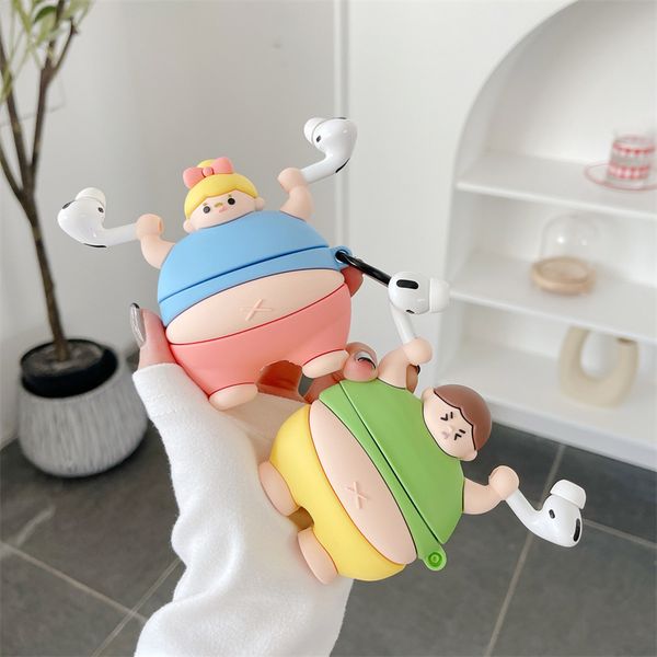 earphone cases 3d cartoon weightlifting boy girl stand lift the headphones for airpods pro case soft silicone for airpod 2 cover box
earphone cases 3d cartoon weightlifting boy girl stand lift the headphones for airpods pro case soft silicone for airpod 2 cover box