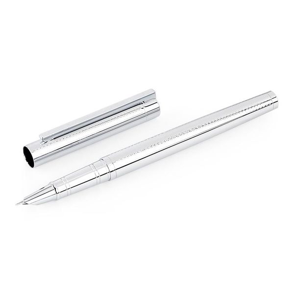 full steel fountain pen ink pen ef nib silver color converter filler business stationery office school supplies writing
full steel fountain pen ink pen ef nib silver color converter filler business stationery office school supplies writing