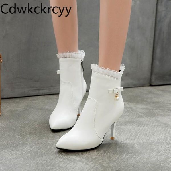 boots winter the fashion pointed fine heel lace bow plus velvet keep warm high women plush size 34-48, Black
boots winter the fashion pointed fine heel lace bow plus velvet keep warm high women plush size 34-48, Black