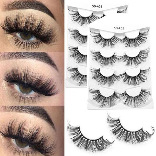 false eyelashes 4 pairs 5d faux mink long lasting lashes natural thick handmade soft eye lash makeup extension tools
false eyelashes 4 pairs 5d faux mink long lasting lashes natural thick handmade soft eye lash makeup extension tools