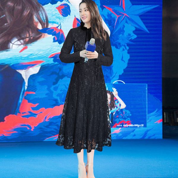runway autumn new women's fashion party elegant chic detachable fur collar streamer black lace midi dress 2w9c, Black;gray
runway autumn new women's fashion party elegant chic detachable fur collar streamer black lace midi dress 2w9c, Black;gray