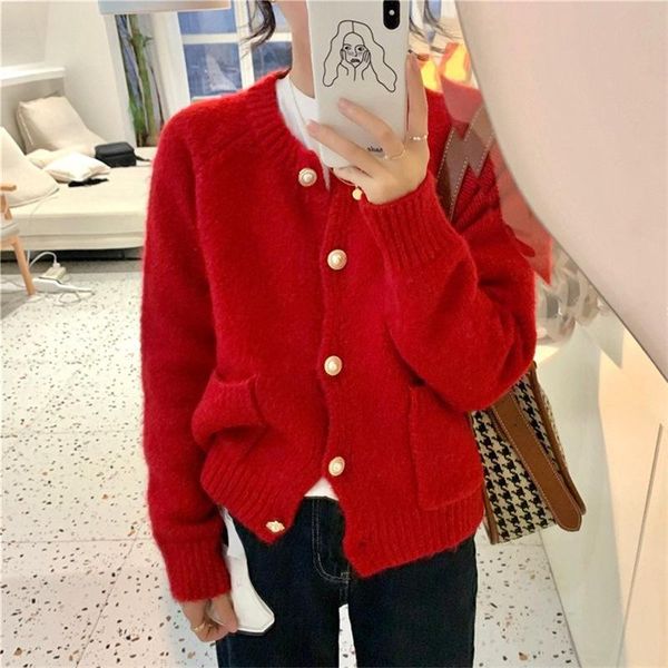 women's knits & tees korean style women sweater autumn o neck long sleeve cardigan fashion solid color single breasted knitted casual f, White
women's knits & tees korean style women sweater autumn o neck long sleeve cardigan fashion solid color single breasted knitted casual f, White