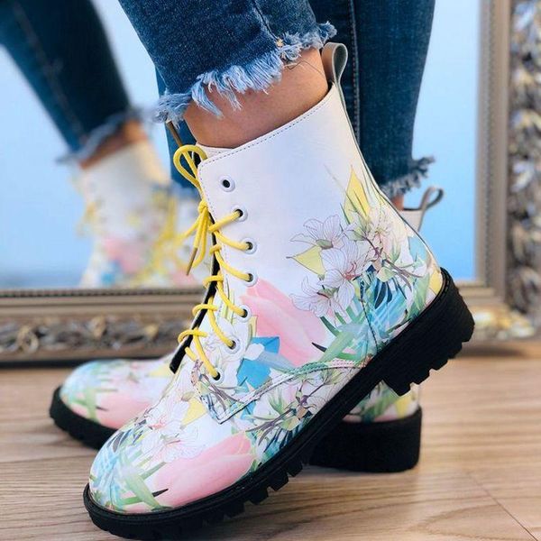 lotus floral print women boots pu leather platform flat heel non slip rubber sole cross-tied fashion trend shoes ladies female, Black
lotus floral print women boots pu leather platform flat heel non slip rubber sole cross-tied fashion trend shoes ladies female, Black