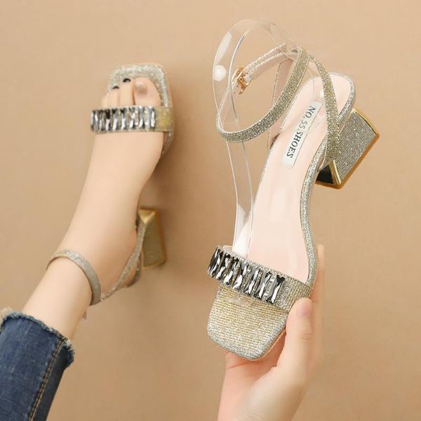dress shoes 2021 summer women rhinestone block sandals chunky 5cm low high heel luxury sanda ls crystal fashion thick heels, Black
dress shoes 2021 summer women rhinestone block sandals chunky 5cm low high heel luxury sanda ls crystal fashion thick heels, Black