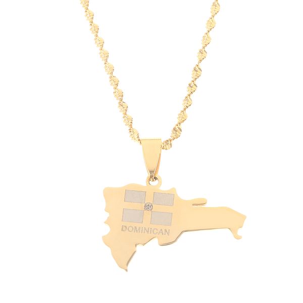the dominican republic map flag pendant necklaces for women gold color maps of dominican jewelry, Silver
the dominican republic map flag pendant necklaces for women gold color maps of dominican jewelry, Silver