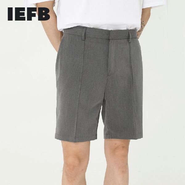 men's shorts iefb clothing 2021 summer mid waist straight suit zipper causal loose knee length for male 9y5998, White;black
men's shorts iefb clothing 2021 summer mid waist straight suit zipper causal loose knee length for male 9y5998, White;black