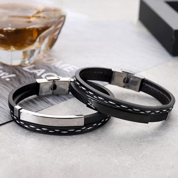 charm bracelets multi layer leather for men women customizable stainless steel casual personalized bangle, Golden;silver
charm bracelets multi layer leather for men women customizable stainless steel casual personalized bangle, Golden;silver