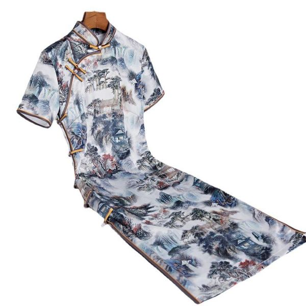 ethnic clothing modern cheongsam women satin print qipao chinese party vintage elegant dress improve, Red
ethnic clothing modern cheongsam women satin print qipao chinese party vintage elegant dress improve, Red