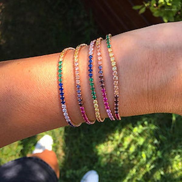 charm bracelets multicolor rainbow dianty cz for women adjust size silver color tennis link chain fashion jewelry1, Golden;silver
charm bracelets multicolor rainbow dianty cz for women adjust size silver color tennis link chain fashion jewelry1, Golden;silver