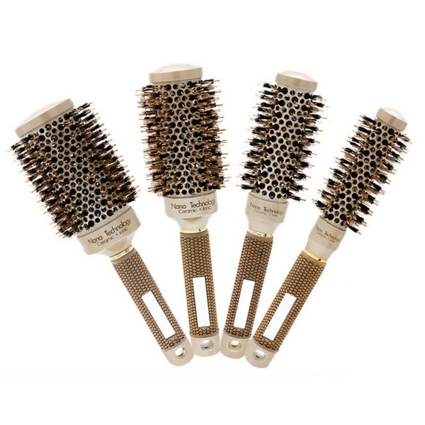 hair brushes 4 sizes professional salon styling tools round comb hairdressing curling ceramic iron barrel 20#826, Silver
hair brushes 4 sizes professional salon styling tools round comb hairdressing curling ceramic iron barrel 20#826, Silver