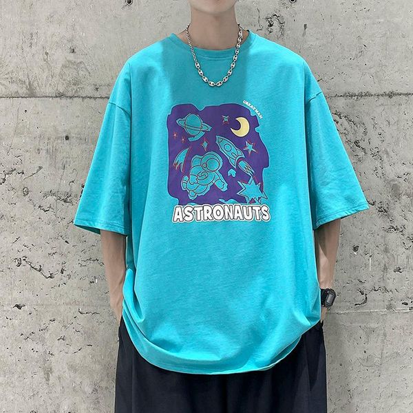 men's t-shirts hybskr astronauts graphic short sleeve tshirt men hip hop loose casual male tees harajuku summer t shirt kawaii couple t, White;black
men's t-shirts hybskr astronauts graphic short sleeve tshirt men hip hop loose casual male tees harajuku summer t shirt kawaii couple t, White;black