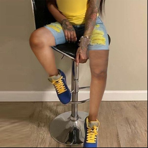women summer broken denim shorts ripped jeans short yellow woman high waisted ant femme fit pantalones cortos de mujer, White;black
women summer broken denim shorts ripped jeans short yellow woman high waisted ant femme fit pantalones cortos de mujer, White;black