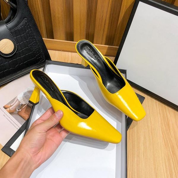 slippers ladies 2021 spring fashion half soft leather flat mules square toe thin high heel sandals and, Black
slippers ladies 2021 spring fashion half soft leather flat mules square toe thin high heel sandals and, Black