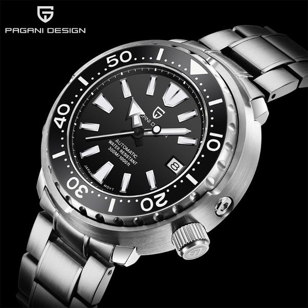 wristwatches 45mm pagani design men's sports mechanical watch sapphire glass waterproof 300m diver's automatic for men, Slivery;brown
wristwatches 45mm pagani design men's sports mechanical watch sapphire glass waterproof 300m diver's automatic for men, Slivery;brown