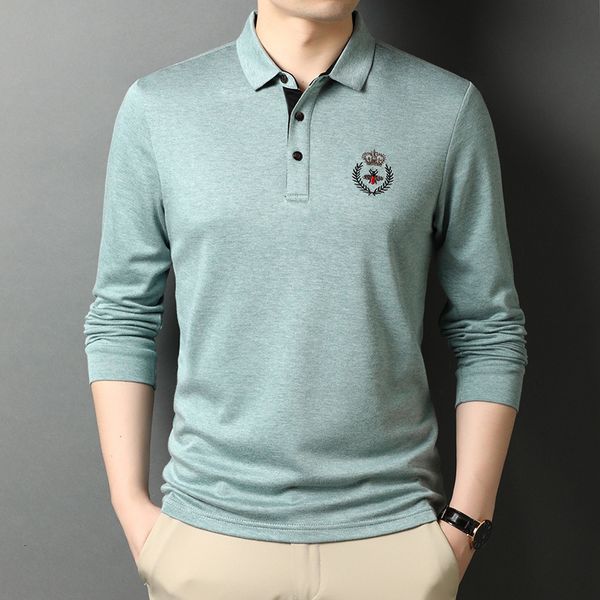 2021 autumn lapel long sleeve fashion embroidery t-shirt leisure trend men's wear, Black
2021 autumn lapel long sleeve fashion embroidery t-shirt leisure trend men's wear, Black
