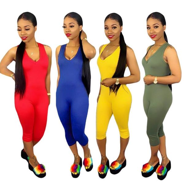 women stretchy bobycon playsuits bodysuit v-neck outfits playsuit jumpsuits bodycon tank solid color rompers jumpsuits, Black;white
women stretchy bobycon playsuits bodysuit v-neck outfits playsuit jumpsuits bodycon tank solid color rompers jumpsuits, Black;white