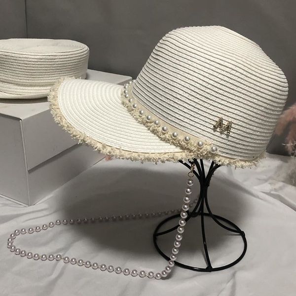 2021 new fashion raffia fringed paper straw white black women long pearls string visor sun hat summer beach derby cadet cap 7w0p, Blue;gray
2021 new fashion raffia fringed paper straw white black women long pearls string visor sun hat summer beach derby cadet cap 7w0p, Blue;gray