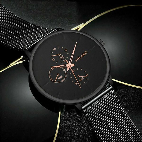 wristwatches simple watch men stainless steel analog quartz wristwatch fashion luxury, Slivery;brown
wristwatches simple watch men stainless steel analog quartz wristwatch fashion luxury, Slivery;brown