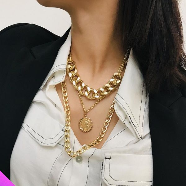 pendant necklaces retro multilayer portrait necklace metal 2021 summer fashion girl ladies jewelry gift, Silver
pendant necklaces retro multilayer portrait necklace metal 2021 summer fashion girl ladies jewelry gift, Silver