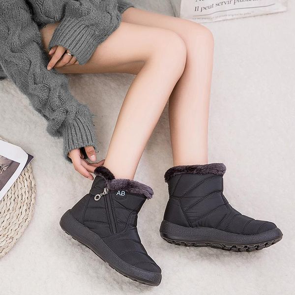 boots 2021 women waterproof snow female plush winter warm ankle botas mujer shoes woman plus size 43, Black
boots 2021 women waterproof snow female plush winter warm ankle botas mujer shoes woman plus size 43, Black