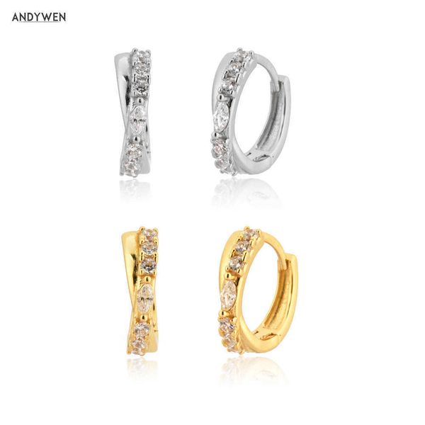 andywen 925 sterling silver gold double line cross zircon cz ovals loops circle hoops luxury fine jewelry rock punk 210608, Golden;silver
andywen 925 sterling silver gold double line cross zircon cz ovals loops circle hoops luxury fine jewelry rock punk 210608, Golden;silver