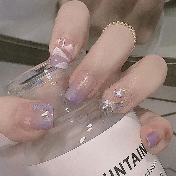 false nails 24pcs purple butterfly nail patch sweet style glue type removable long paragraph manicure save time fa, Red;gold
false nails 24pcs purple butterfly nail patch sweet style glue type removable long paragraph manicure save time fa, Red;gold