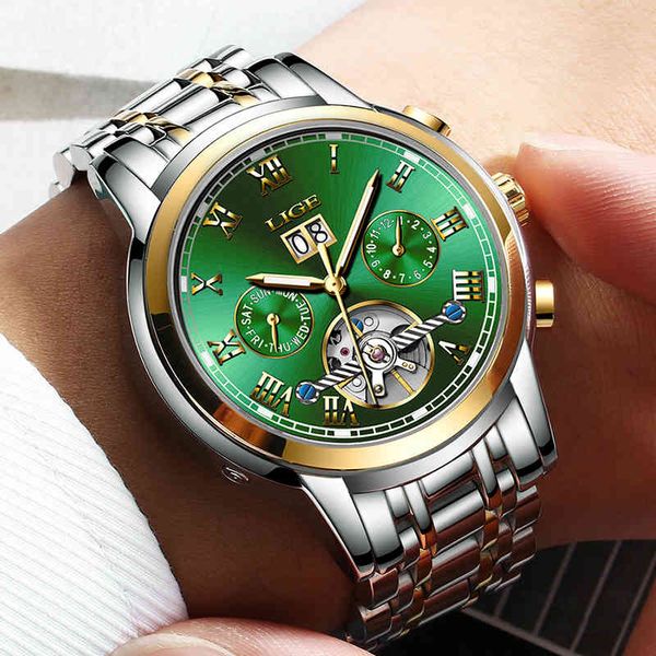 luik heren horloges brand luxe mechanische horloge mannen vol staal grote wijzerplaat maand week datum waterdicht automatische klok +, Slivery;brown
luik heren horloges brand luxe mechanische horloge mannen vol staal grote wijzerplaat maand week datum waterdicht automatische klok +, Slivery;brown