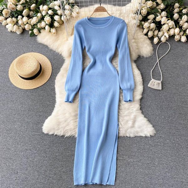 casual dresses autumn winter korean fashion knitted sweater women elegant pull sheath bodycon long dress robe femme vestidos, Black;gray
casual dresses autumn winter korean fashion knitted sweater women elegant pull sheath bodycon long dress robe femme vestidos, Black;gray