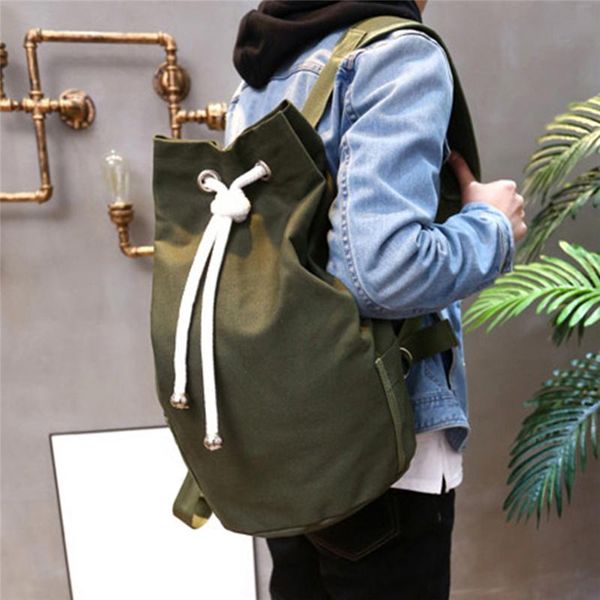 casual men canvas large capacity barrel backpack simple travel rucksack army green back pack teenager school backpack
casual men canvas large capacity barrel backpack simple travel rucksack army green back pack teenager school backpack
