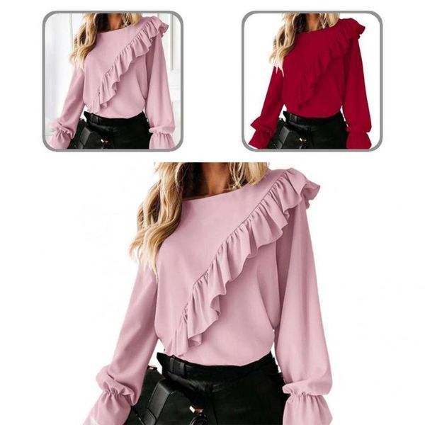 women's blouses & shirts women shirt fashion straight type design comfy blouse o neck breathable, White
women's blouses & shirts women shirt fashion straight type design comfy blouse o neck breathable, White