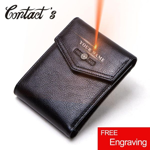 wallets contact's 100% genuine leather short trifold men wallet quality coin purse card holder small money bag gift for man, Red;black
wallets contact's 100% genuine leather short trifold men wallet quality coin purse card holder small money bag gift for man, Red;black