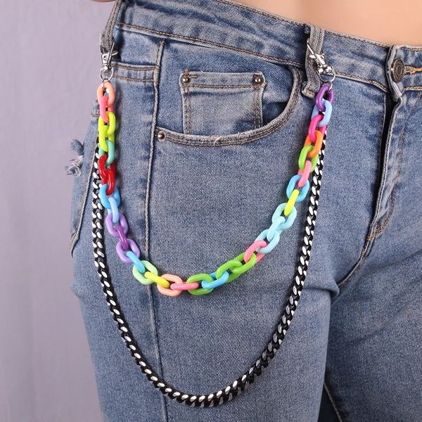 2021 fashion accessories double layers chic acrylic pants chain punk trousers resin waist chains y2k trendy body jewelry, Silver
2021 fashion accessories double layers chic acrylic pants chain punk trousers resin waist chains y2k trendy body jewelry, Silver