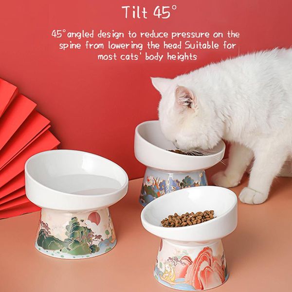 cat bowls & feeders ameifu non-slip bowl ceramic round antibacterial 45° tall china style and water dog feeder pet supplies
cat bowls & feeders ameifu non-slip bowl ceramic round antibacterial 45° tall china style and water dog feeder pet supplies