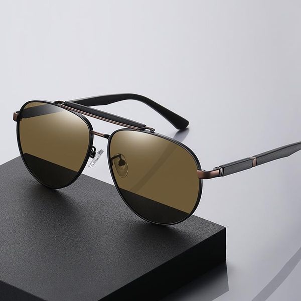 sunglasses 2021 men polarized metal pilot glasses frame double bridge anti-glare driving sun spring leg uv400, White;black
sunglasses 2021 men polarized metal pilot glasses frame double bridge anti-glare driving sun spring leg uv400, White;black