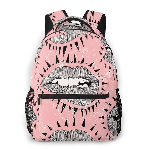backpack mountaineering punk lips flyers posters with spikes and studs shoulder bags backpacks
backpack mountaineering punk lips flyers posters with spikes and studs shoulder bags backpacks