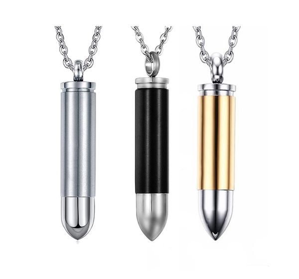 stainless steel fashion pendant necklaces keepsake bullet pendant man necklace cremation jewelry ashes urn, Silver
stainless steel fashion pendant necklaces keepsake bullet pendant man necklace cremation jewelry ashes urn, Silver
