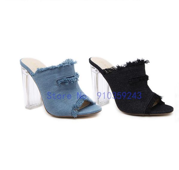 sandals spring and summer denim fabric casual style fashion classic simple ladies high-heeled 35-40 yards, Black
sandals spring and summer denim fabric casual style fashion classic simple ladies high-heeled 35-40 yards, Black
