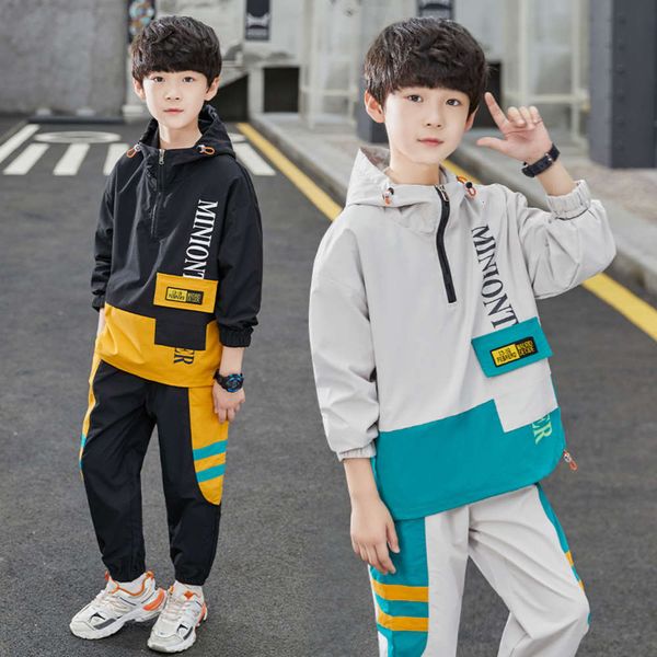 sweater boys' 2020 autumn new korean sports children's handsome two piece suit fashion, White
sweater boys' 2020 autumn new korean sports children's handsome two piece suit fashion, White