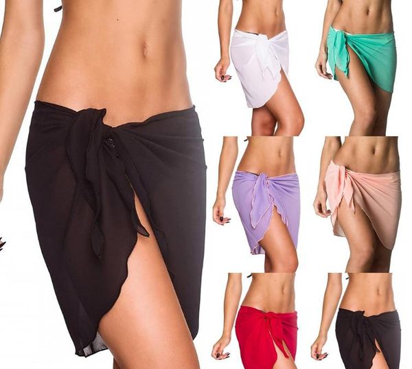 summer tube chiffon cover up skirt beach skirt, Black 
summer tube chiffon cover up skirt beach skirt, Black