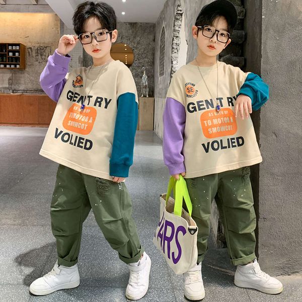 boy's autumn spring suit and new 2021 korea china university fashionable leisure sports two piece fashion children's wear loose, White
boy's autumn spring suit and new 2021 korea china university fashionable leisure sports two piece fashion children's wear loose, White