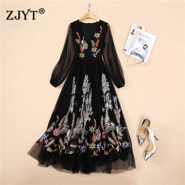 runway luxury embroidery mesh long celebrity party dress women elegant deep v neck robe femme black vestidos 210601, Black;gray
runway luxury embroidery mesh long celebrity party dress women elegant deep v neck robe femme black vestidos 210601, Black;gray