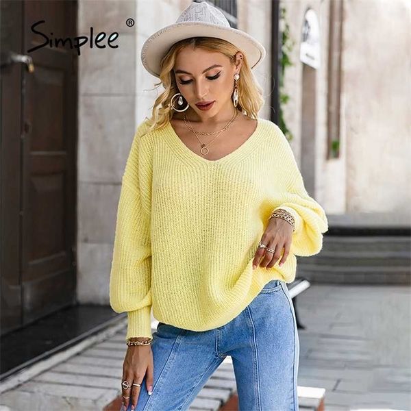 minimalist v neck women thin sweater casual lantern sleeve loose yellow color jumper office soft female knitted pullover 211011, White;black
minimalist v neck women thin sweater casual lantern sleeve loose yellow color jumper office soft female knitted pullover 211011, White;black