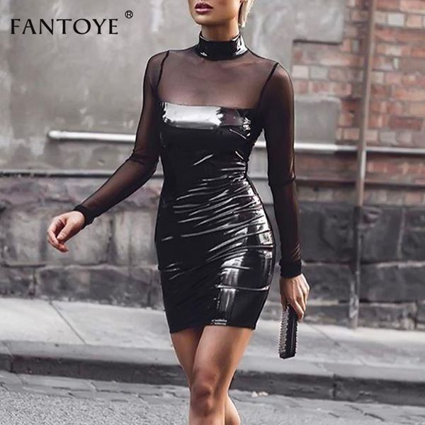 2021 new black mesh pu leather patchwork mini turtleneck long sleeve bodycon see through night club party f45m, Black;gray
2021 new black mesh pu leather patchwork mini turtleneck long sleeve bodycon see through night club party f45m, Black;gray