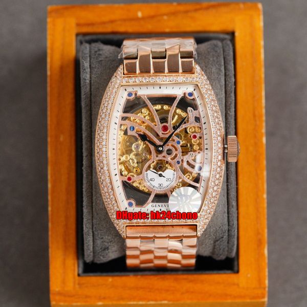 rrf luxury watches cintrée curvex 8880 b sg diamond case automatic mechanical mens watch skeleton dial rose gold bracelet gents wristwatches, Slivery;brown
rrf luxury watches cintrée curvex 8880 b sg diamond case automatic mechanical mens watch skeleton dial rose gold bracelet gents wristwatches, Slivery;brown
